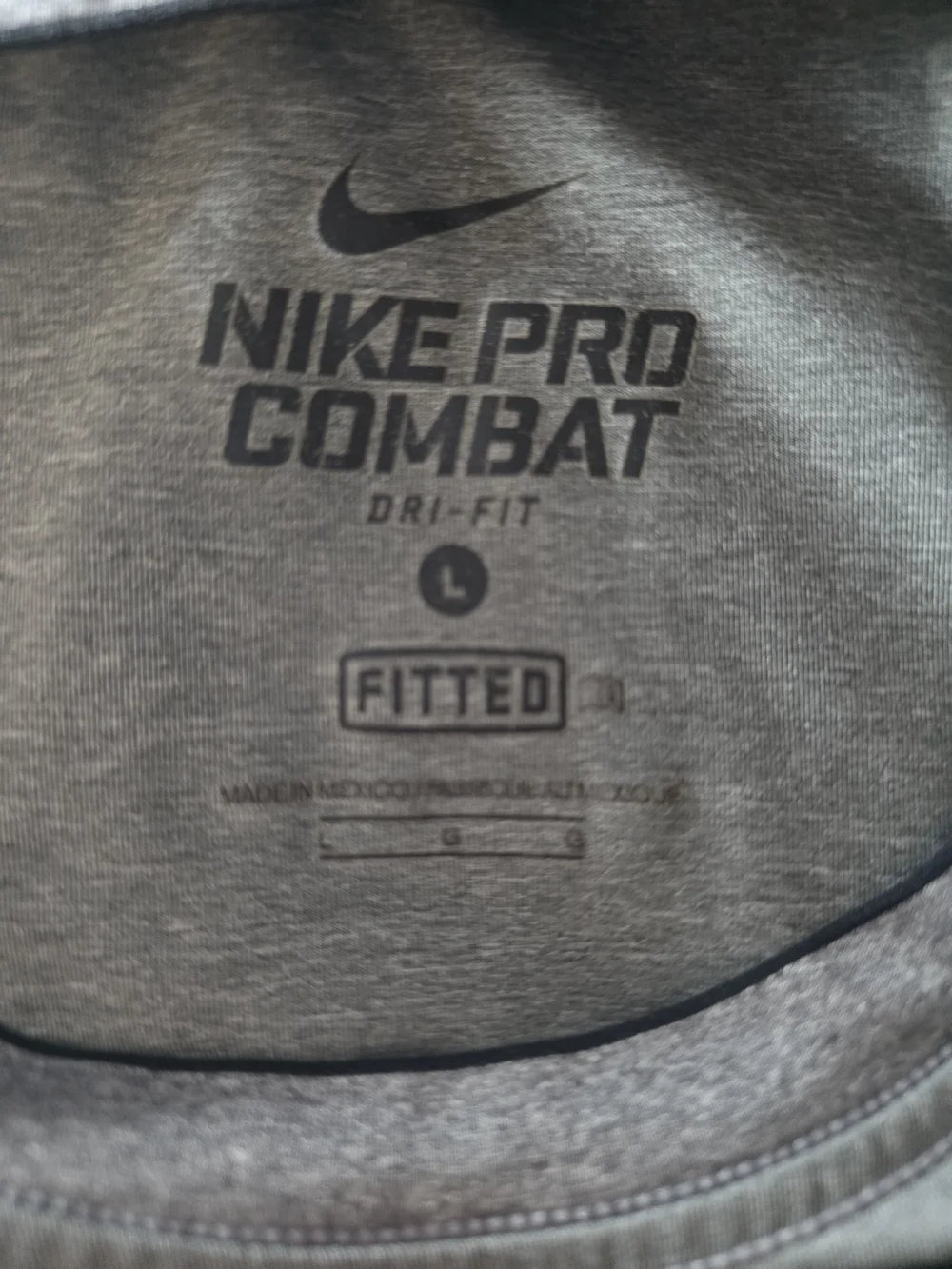 Nike Men's Gray Short Sleeve Dri-FIT Training Tee